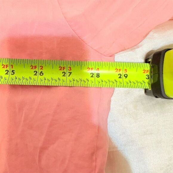 ZARA Women's Pink Oversized Button-Up Shirt XL Short Sleeve - Picture 7 of 8